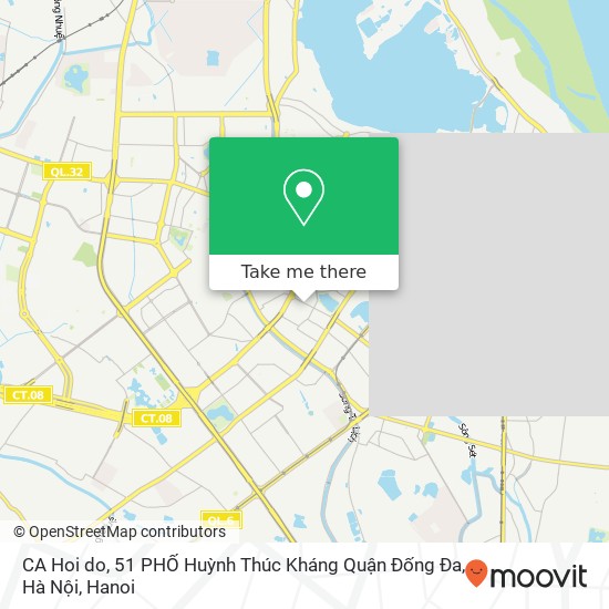 CA Hoi do, 51 PHỐ Huỳnh Thúc Kháng Quận Đống Đa, Hà Nội map