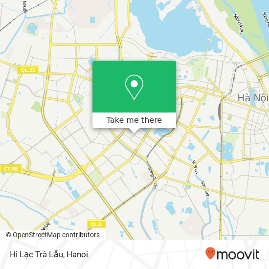 Hi Lạc Trà Lầu, 30 ĐƯỜNG Nguyên Hồng Quận Đống Đa, Hà Nội map