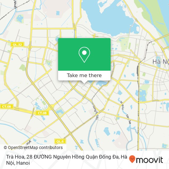 Trà Hoa, 28 ĐƯỜNG Nguyên Hồng Quận Đống Đa, Hà Nội map