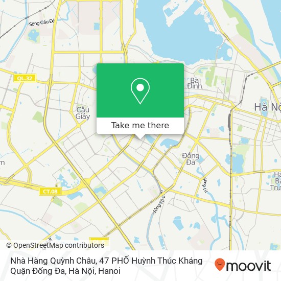 Nhà Hàng Quỳnh Châu, 47 PHỐ Huỳnh Thúc Kháng Quận Đống Đa, Hà Nội map