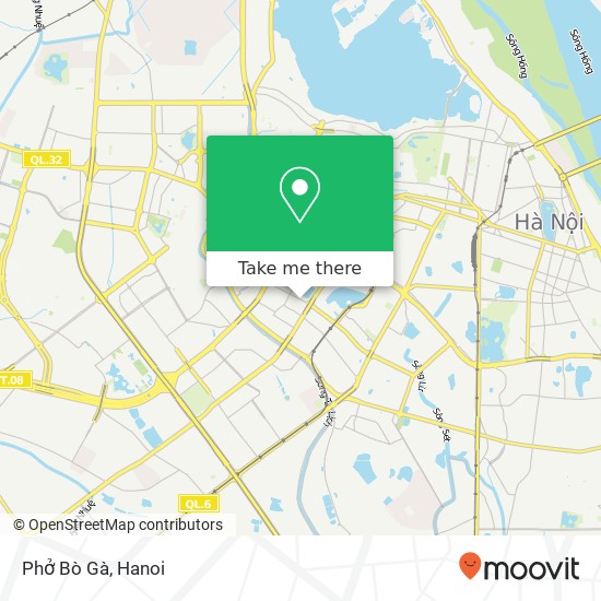Phở Bò Gà, PHỐ Huỳnh Thúc Kháng Quận Đống Đa, Hà Nội map