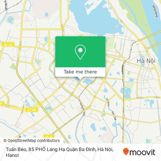 Tuấn Béo, 85 PHỐ Láng Hạ Quận Ba Đình, Hà Nội map