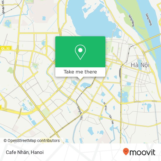 Cafe Nhân, PHỐ Láng Hạ Quận Ba Đình, Hà Nội map