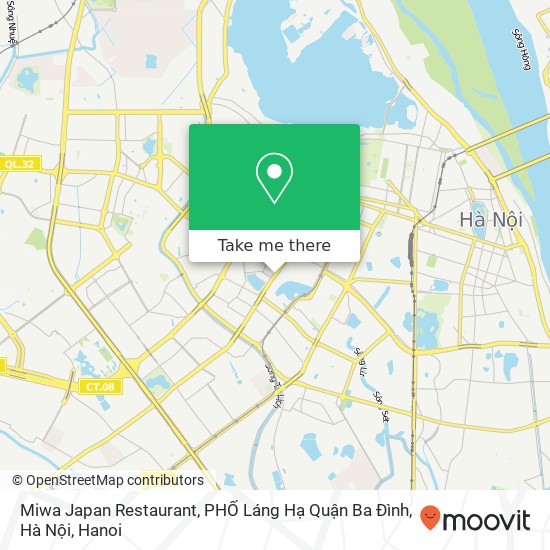 Miwa Japan Restaurant, PHỐ Láng Hạ Quận Ba Đình, Hà Nội map
