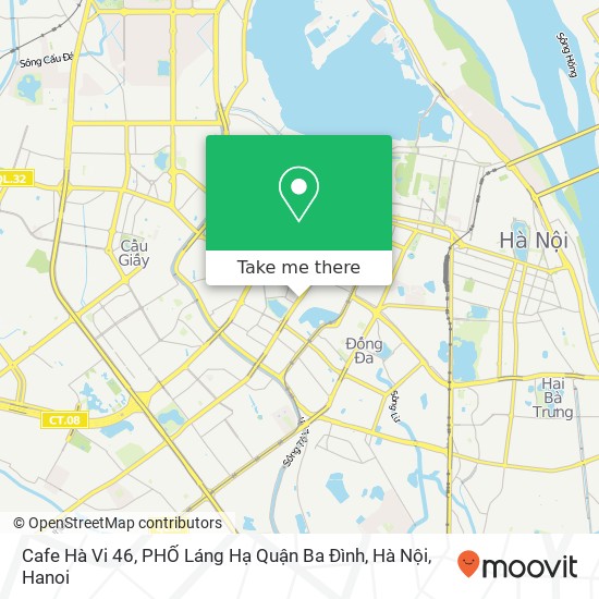 Cafe Hà Vi 46, PHỐ Láng Hạ Quận Ba Đình, Hà Nội map