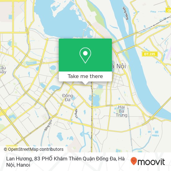 Lan Hương, 83 PHỐ Khâm Thiên Quận Đống Đa, Hà Nội map