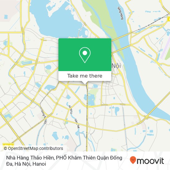 Nhà Hàng Thảo Hiền, PHỐ Khâm Thiên Quận Đống Đa, Hà Nội map