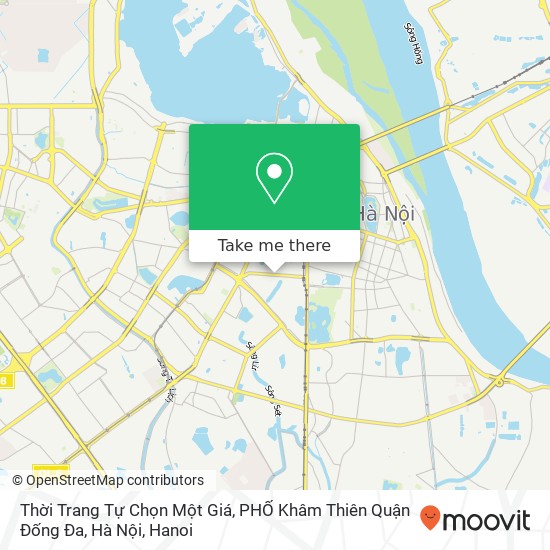 Thời Trang Tự Chọn Một Giá, PHỐ Khâm Thiên Quận Đống Đa, Hà Nội map