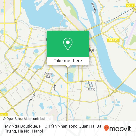 My Nga Boutique, PHỐ Trần Nhân Tông Quận Hai Bà Trưng, Hà Nội map