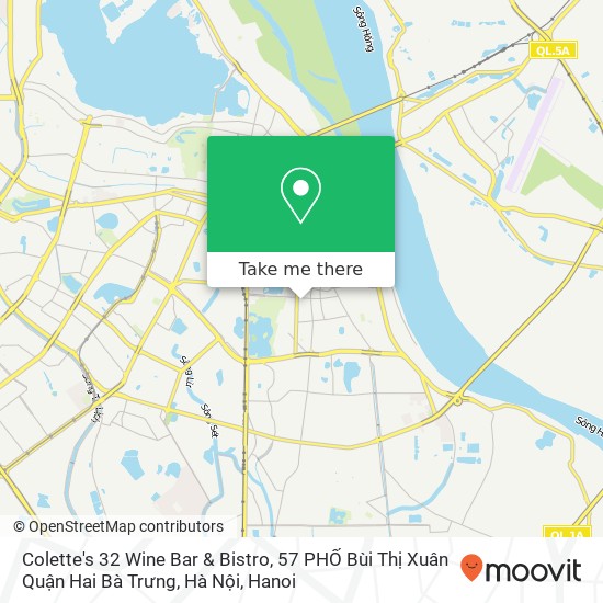 Colette's 32 Wine Bar & Bistro, 57 PHỐ Bùi Thị Xuân Quận Hai Bà Trưng, Hà Nội map