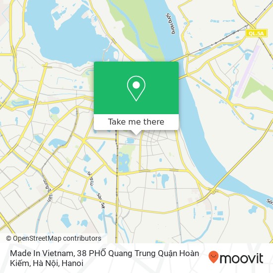 Made In Vietnam, 38 PHỐ Quang Trung Quận Hoàn Kiếm, Hà Nội map