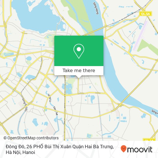Đông Đô, 26 PHỐ Bùi Thị Xuân Quận Hai Bà Trưng, Hà Nội map