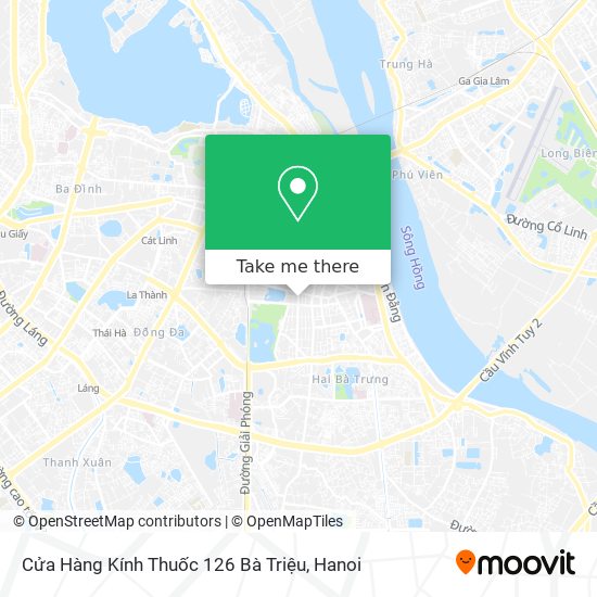 Cửa Hàng Kính Thuốc 126 Bà Triệu map