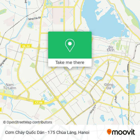 Cơm Cháy Quốc Dân - 175 Chùa Láng map