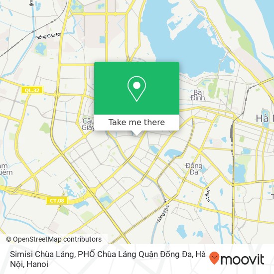 Simisi Chùa Láng, PHỐ Chùa Láng Quận Đống Đa, Hà Nội map