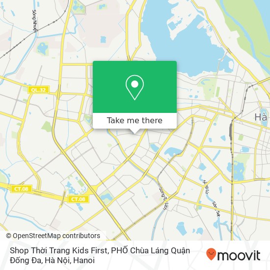 Shop Thời Trang Kids First, PHỐ Chùa Láng Quận Đống Đa, Hà Nội map