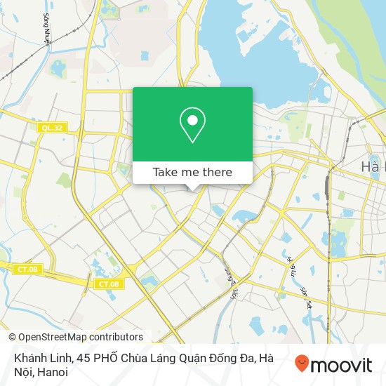 Khánh Linh, 45 PHỐ Chùa Láng Quận Đống Đa, Hà Nội map
