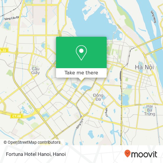 Fortuna Hotel Hanoi map