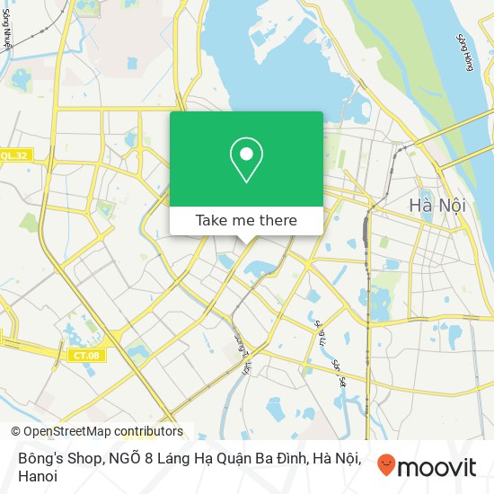Bông's Shop, NGÕ 8 Láng Hạ Quận Ba Đình, Hà Nội map