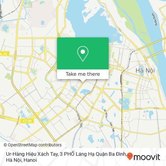 Ur-Hàng Hiệu Xách Tay, 3 PHỐ Láng Hạ Quận Ba Đình, Hà Nội map