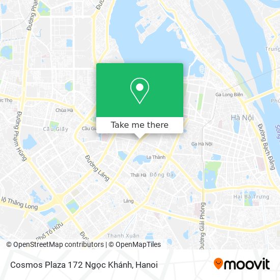 Cosmos Plaza 172 Ngọc Khánh map