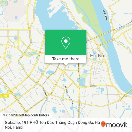 Gokiano, 191 PHỐ Tôn Đức Thắng Quận Đống Đa, Hà Nội map