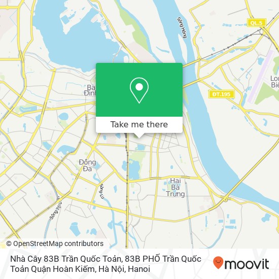 Nhà Cây 83B Trần Quốc Toản, 83B PHỐ Trần Quốc Toản Quận Hoàn Kiếm, Hà Nội map