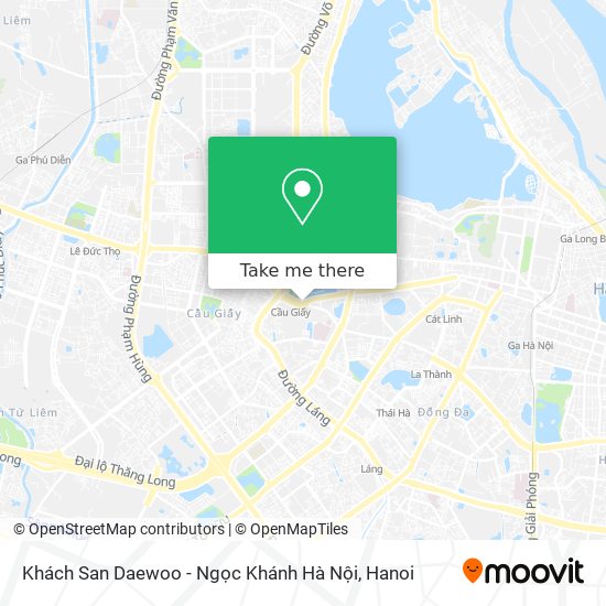 Khách San Daewoo - Ngọc Khánh Hà Nội map