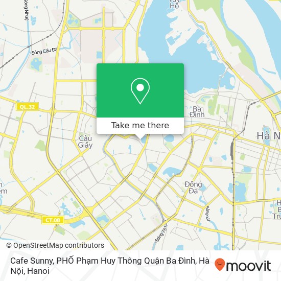 Cafe Sunny, PHỐ Phạm Huy Thông Quận Ba Đình, Hà Nội map