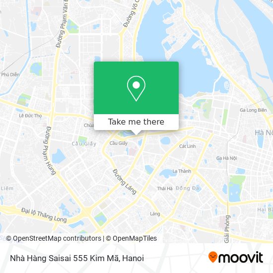 Nhà Hàng Saisai 555 Kim Mã map