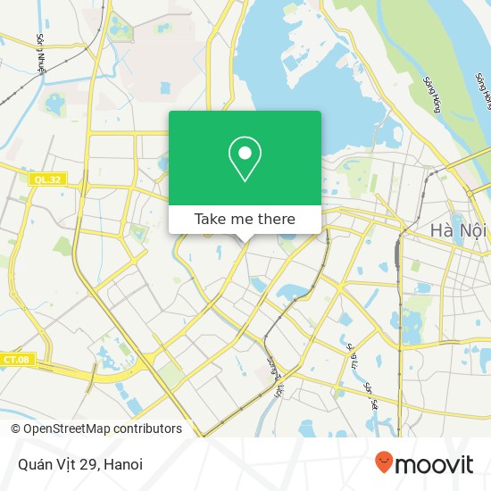 Quán Vịt 29, ĐƯỜNG Nguyễn Chí Thanh Quận Ba Đình, Hà Nội map