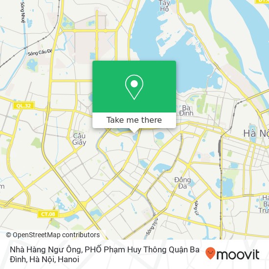 Nhà Hàng Ngư Ông, PHỐ Phạm Huy Thông Quận Ba Đình, Hà Nội map