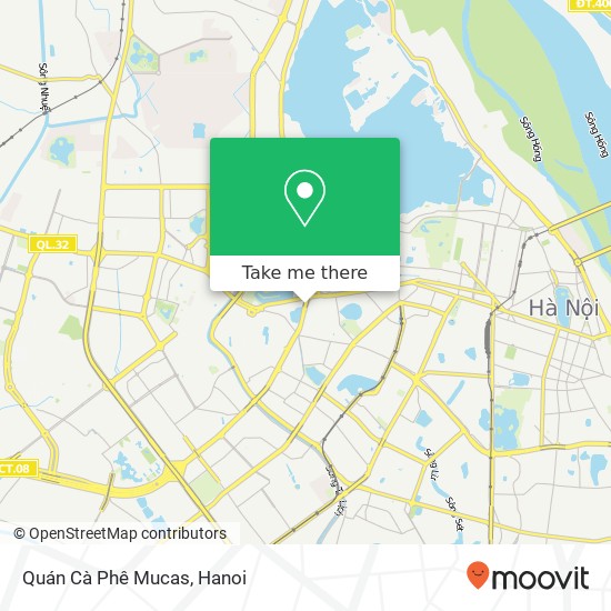 Quán Cà Phê Mucas, CẦU Vượt Quận Ba Đình, Hà Nội map