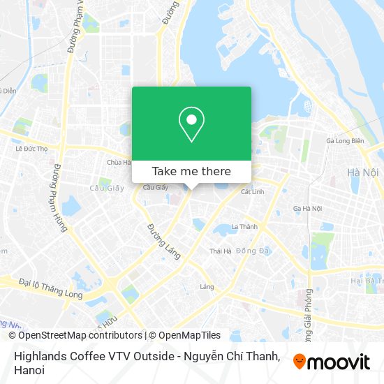 Highlands Coffee VTV Outside - Nguyễn Chí Thanh map