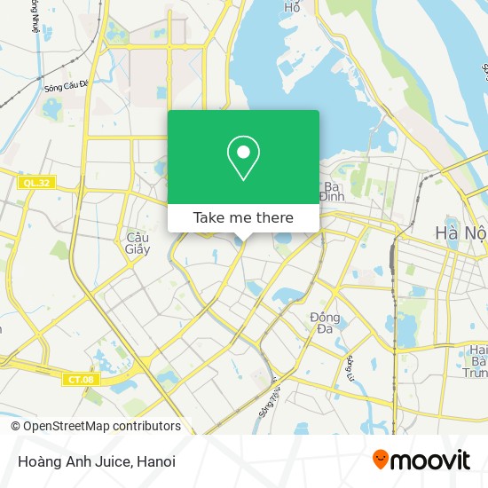 Hoàng Anh Juice map