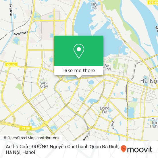 Audio Cafe, ĐƯỜNG Nguyễn Chí Thanh Quận Ba Đình, Hà Nội map