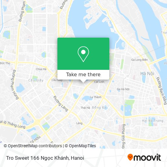 Tro Sweet 166 Ngọc Khánh map