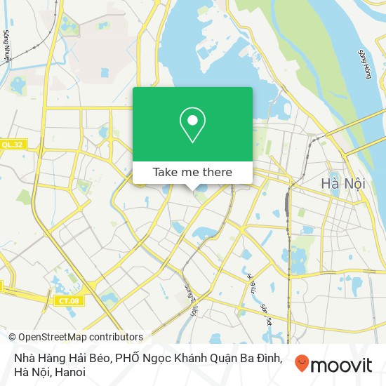 Nhà Hàng Hải Béo, PHỐ Ngọc Khánh Quận Ba Đình, Hà Nội map