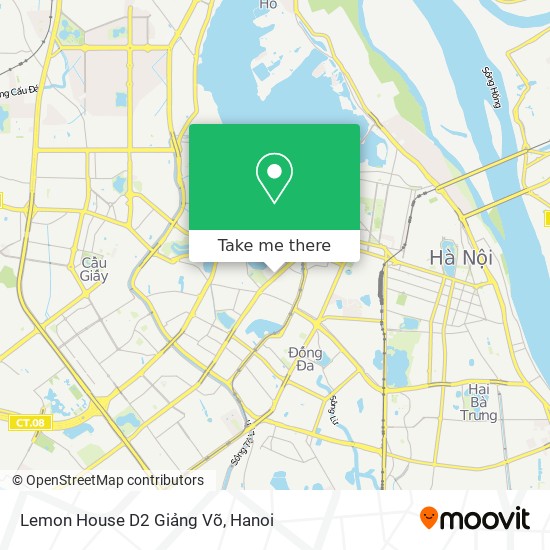 Lemon House D2 Giảng Võ map