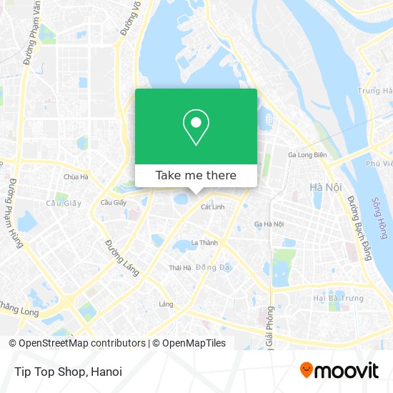 Tip Top Shop map