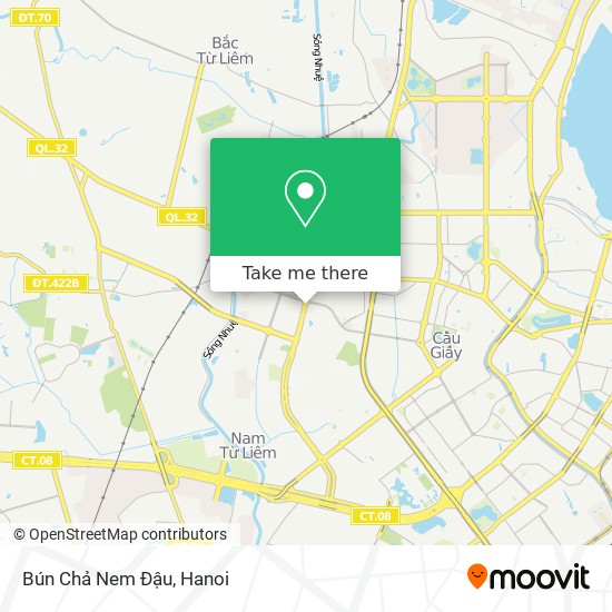 Bún Chả Nem Đậu map