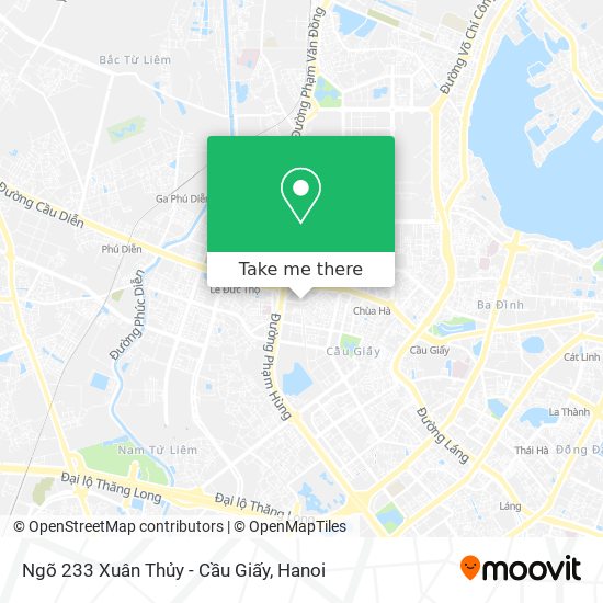 Ngõ 233 Xuân Thủy - Cầu Giấy map