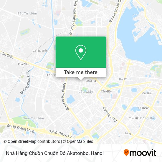 Nhà Hàng Chuồn Chuồn Đỏ Akatonbo map