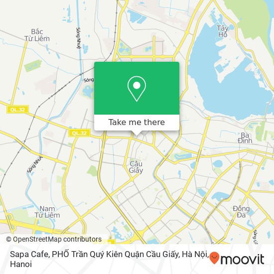 Sapa Cafe, PHỐ Trần Quý Kiên Quận Cầu Giấy, Hà Nội map