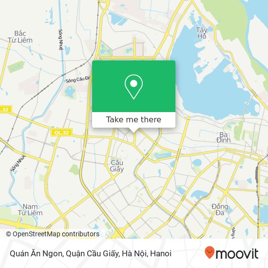 Quán Ăn Ngon, Quận Cầu Giấy, Hà Nội map