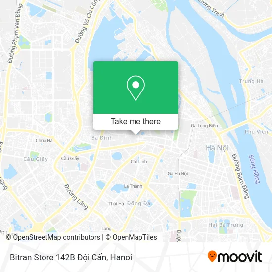 Bitran Store 142B Đội Cấn map