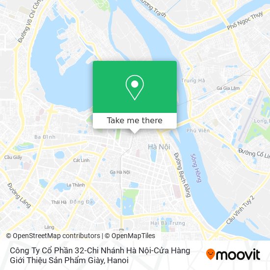 Công Ty Cổ Phần 32-Chi Nhánh Hà Nội-Cửa Hàng Giới Thiệu Sản Phẩm Giày map