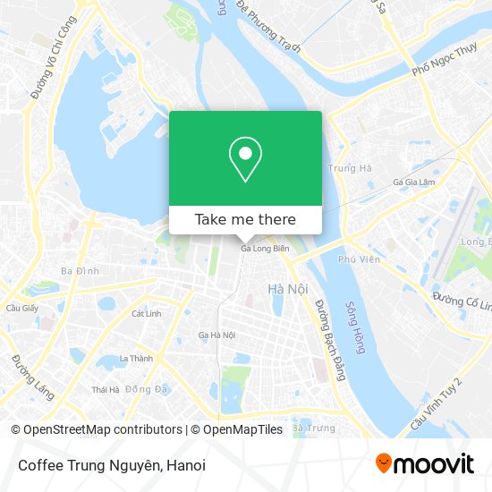 Coffee Trung Nguyên map