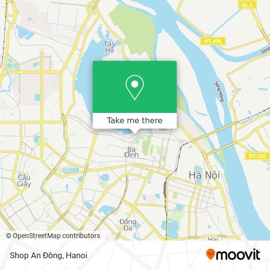 Shop An Đông map