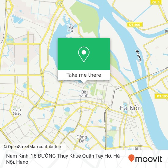 Nam Kinh, 16 ĐƯỜNG Thụy Khuê Quận Tây Hồ, Hà Nội map